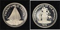 Bahamas 25 Cents Elizabeth seit 1952. -