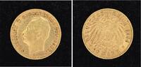 Baden 10 Mark Gold Friedrich II. 1907-1918. -