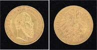 Württemberg 20 Mark Gold Karl 1864-1891. -