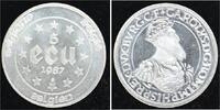 Belgien, Königreich 5 Ecu Baudouin I. 1951-1993.. -