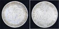 Anhalt 3 Mark Friedrich II. 1904-1918. -