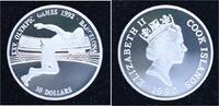 Cook Islands 10 Dollars 1990 Elisabeth II. 1952-2022. Polierte Platte in... 33,00 EUR  Excl. 5,00 EUR Verzending