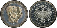 Braunschweig Ernst August 1913-1916. 5 Mark 1915  A PCGS PR63CAM. Polierte Platte