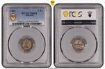 Bayern Ludwig II. 1864-1886. 3 Kreuzer 1865 PCGS MS65. Schöne Tönung. Stempelglanz