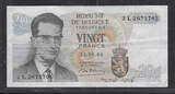 BELGIQUE . BELGIË. BELGIEN . 20 Francs . 15/06/1964. ROI BAUDOUIN . Thesaurie . Trésorerie . Serie: 2L . VF+.