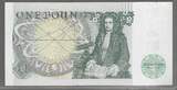 UNITED KINGDOM . GRANDE BRETAGNE. 1 Pound. (1981) .REINE ÉLISABETH II . Serie: BT56 . Fast NEU / AU-55.(Leict Papiermangel um 19Uhr).