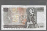 UNITED KINGDOM . GRANDE BRETAGNE. 10 Pounds (1984) .REINE ÉLISABETH II . Serie: CT17 . VF (zerknittert).