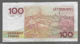 LUXEMBOURG/LËTZEBUERG. 100 Frang. (1986) Groussherzog JOHN. Grand Duc JEAN . Serie: A . VF