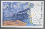 FRANCE. 50 FRANCS. 1999. Antoine de SAINT-EXUPÉRY. Letzte Serie. Dernière série: 051. Lettre: D . Fast NEU. AU-55.