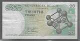 BEIGIË/BELGIEN/BELGIQUE. 20 Frank, Francs. 15/06/1964. ROI BAUDOUIN 1er . Serie: 1A . VF