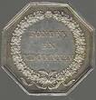 FRANCE. 19 Jahrhundert. 19ème siè 4 Jetons. Banque, Notaires, Assurance. 4 Token. Bank, Notar, Versicherung . VF/EF. Schön (Loch)