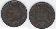 FRANCE 1 Centime NAPOLÉON III Tête nue. Ohne Lorbeerkranz . -