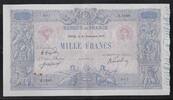 FRANCE 1000 Francs Bleu et Rose. Alphabet: Z.1360. Numéro: 001 . -