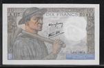 FRANCE 10 Francs MINEUR. Minenarbeiter. Alphabet: A.137 . -