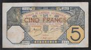 AFRIQUE OCCIDENTALE FRANÇAISE 5 FRANCS DAKAR. Serie: P 2843 . -