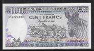 RWANDA 100 Francs Serie: Z . Zebras. Zèbres . -