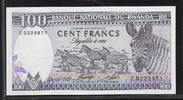 RWANDA 100 Francs Serie: Z . Zebras. Zèbres . -