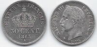 FRANCE . 50 Centimes Napoléon III. Die Biene ist tiefer. Abeille plus basse . -