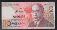MAROC 10 Dirhams Roi Hassan II . -