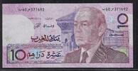 MAROC 10 Dirhams Roi Hassan II . -