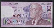 MAROC 10 Dirhams Roi Hassan II . -