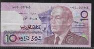 MAROC 10 Dirhams Roi Hassan II . -