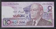 MAROC 10 Dirhams Roi Hassan II . -