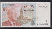 MAROC 20 Dirhams Roi Hassan II . Dünnes WZ*. Filigrane mince* . -