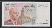 MAROC 20 Dirhams Roi Hassan II . Dünnes WZ*. Filigrane mince* . -