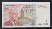 MAROC 20 Dirhams Roi Hassan II . Dünnes WZ*. Filigrane mince* . -