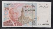MAROC 20 Dirhams Roi Hassan II . Dünnes WZ*. Filigrane mince* . -