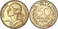 FRANCE . 50 Centimes .Testsiege mit geriffeltem Rand. Épreuve à tranche cannelée.4 plis. 4 Falten . -