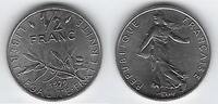 1/2 Franc 1979 FRANCE . Säerin von: Semeuse de:    O.Roty . fast Stempelglanz