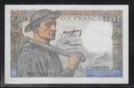FRANCE . 10 Francs Mineur. Minenarbeiter. Alphabet: B.159 . -