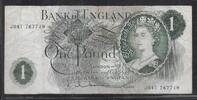 UNITED KINGDOM 1 Pound Reine Élisabeth II. Série: J04T . -