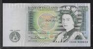 UNITED KINGDOM 1 Pound Reine Élisabeth II. Série: CR45 . -