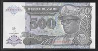 ZAÏRE 500 Nouveaux Zaïres Maréchal Mobutu Sese Seko. Série: XA/L . -