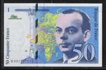 FRANCE . 50 Francs Antoine de Saint-Exupéry. Flieger,Schriftsteller. Aviateur, écrivain Série: R051 -