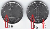 FRANCE . 1 Centime ÉPI (de blé). Weizenkolbe. ABART . FAUTÉES. 2EX . -
