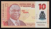 NIGERIA 10 Naira Serie: BQ . Polymer . -