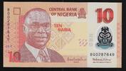 NIGERIA 10 Naira Serie: BQ . Polymer . -