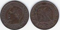 FRANCE . 1 Centime NAPOLÉON III Tête nue. Ohne Lorbeerkranz . -