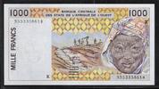 BCÉAO. 1000 Francs .K=SÉNÉGAL. Signature: 27 . -