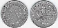 FRANCE . 20 Centimes . Empereur NAPOLÉON III. K=Bordeaux . -