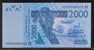 BCÉAO. 2000 Francs . H=NIGER. Signature: 35 . -