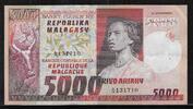 MADAGASIKARA/MADAGASCAR 5000 Francs/1000 Ariary Serie: A/16 . -