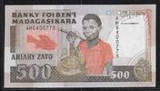 MADAGASIKARA/MADAGASCAR 500 Francs/(100) Ariary Zato Jeune pêcheur. Junger Fischer. Serie: AH . -