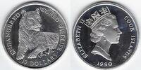 COOK ISLANDS 10 Dollars Reine Élisabeth II. Tiger, tigre . -