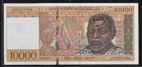 MADAGASIKARA/MADAGASCAR 10000 Francs/2000 Ariary Alter Mann aus Madagascar. Vieil homme malgache. Serie: A . -