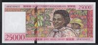 MADAGASIKARA/MADAGASCAR 5000 Ariary/25000 Francs Junge madagassische Frau und Kind. Jeune femme malgache avec enfant. Serie: A . -
